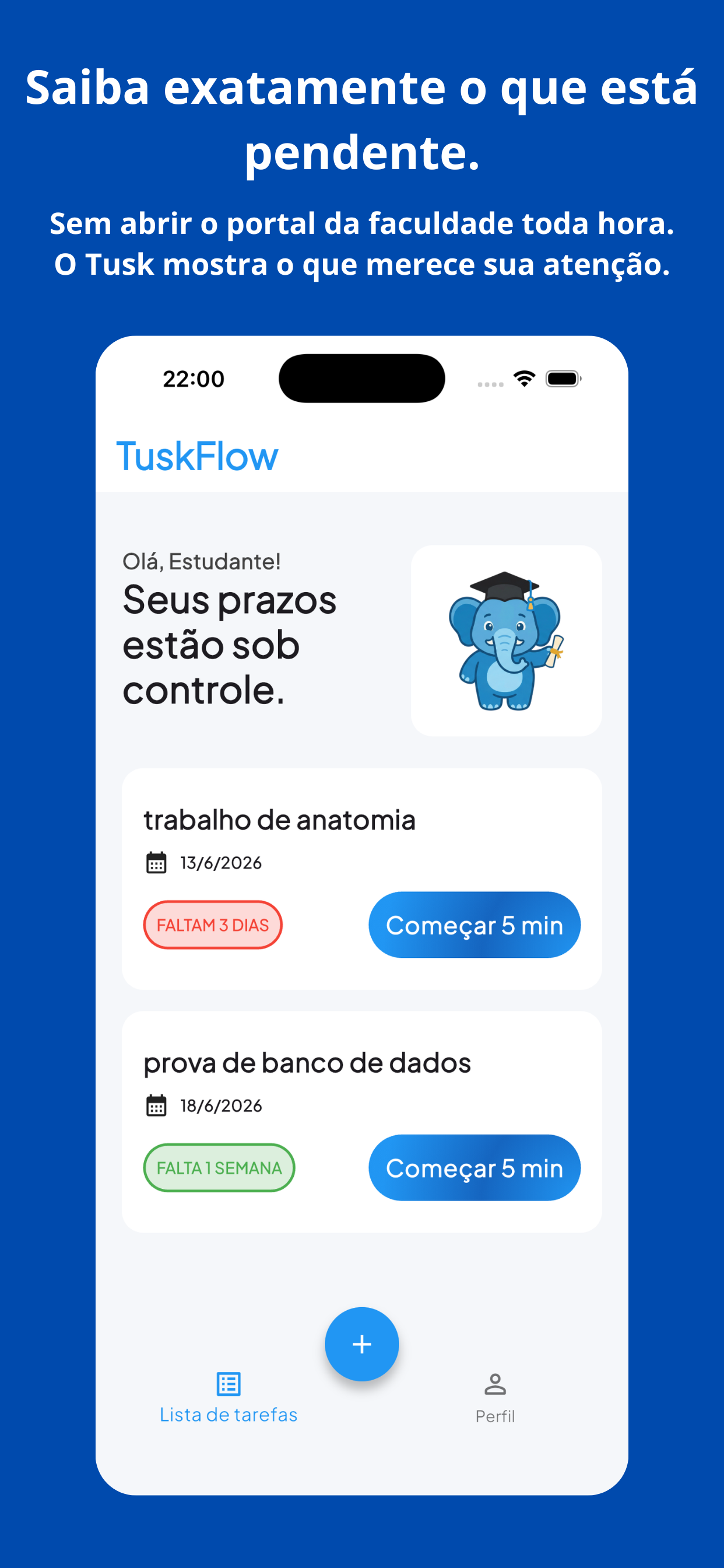 TuskFlow — tela 2